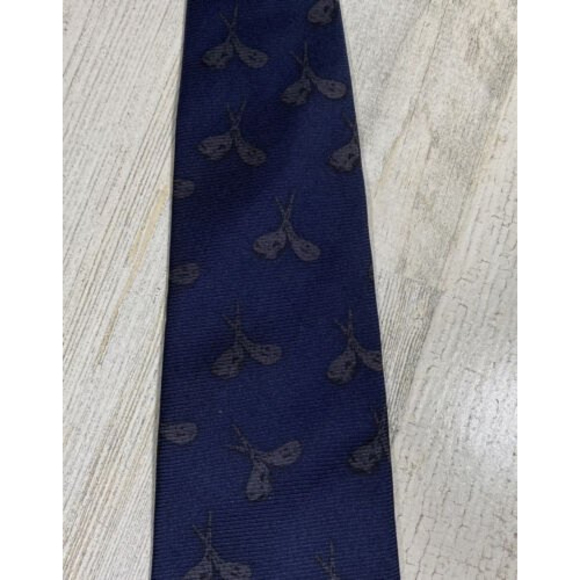 Vintage Golf Magazine Golf Print Neck Tie 100% Silk USA Made Golf Bag Club EUC - Picture 5 of 8